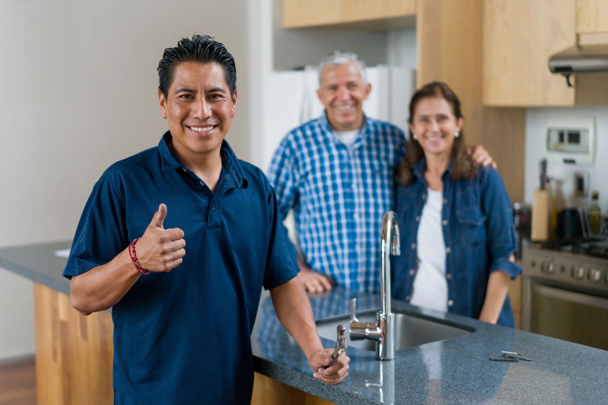 happy customer plumbing