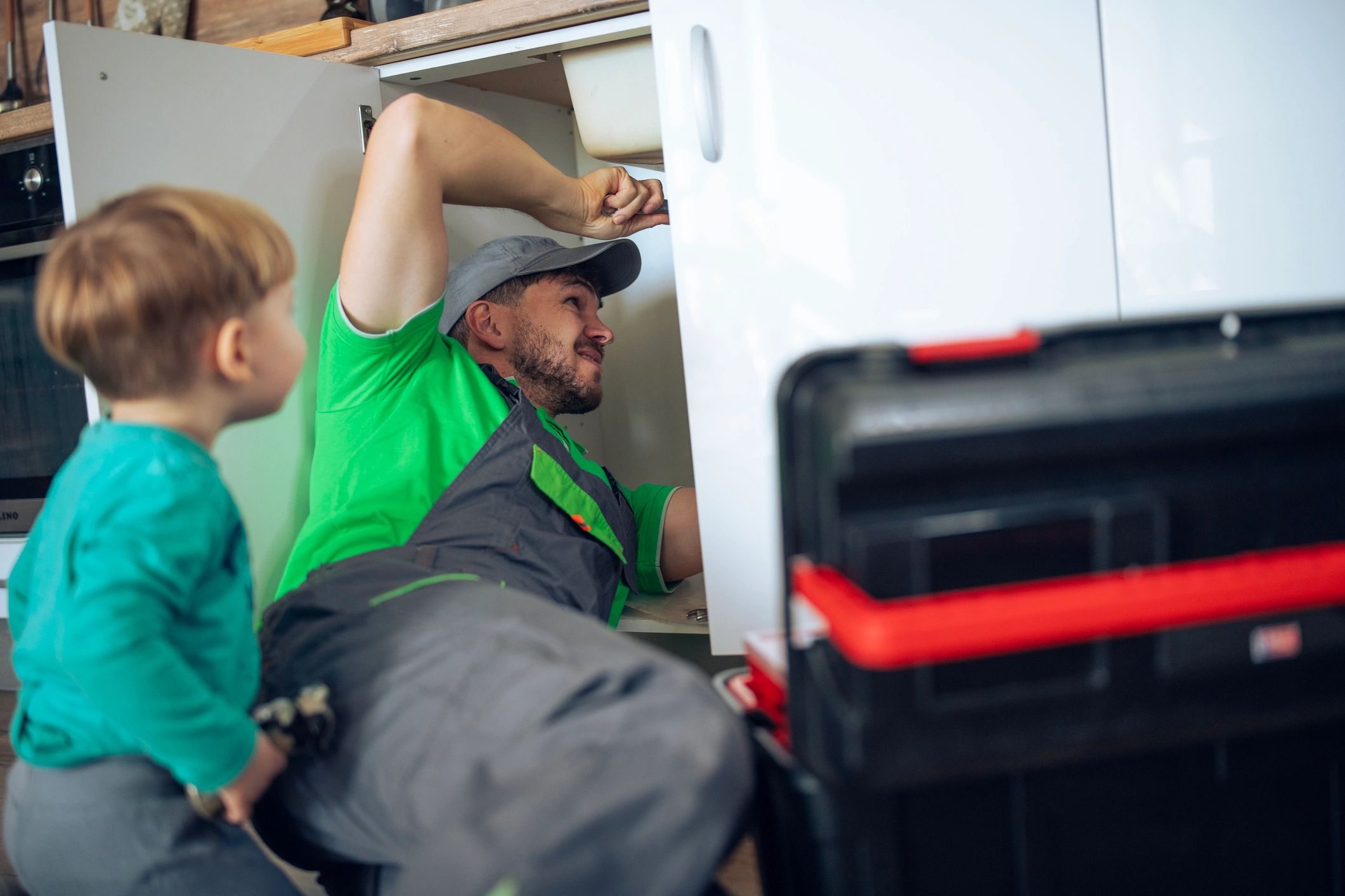 plumber at work