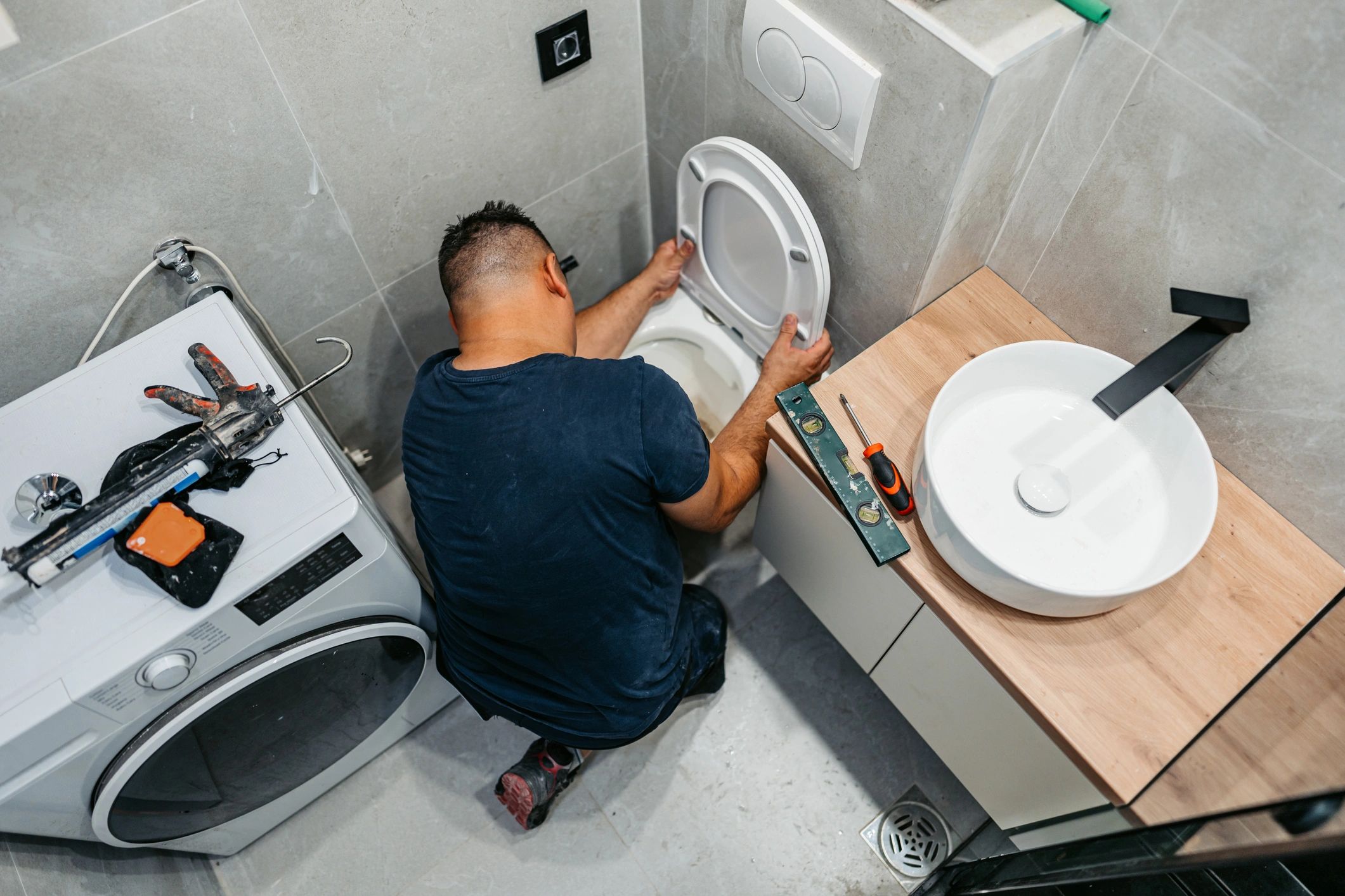 installing plumbing fixtures