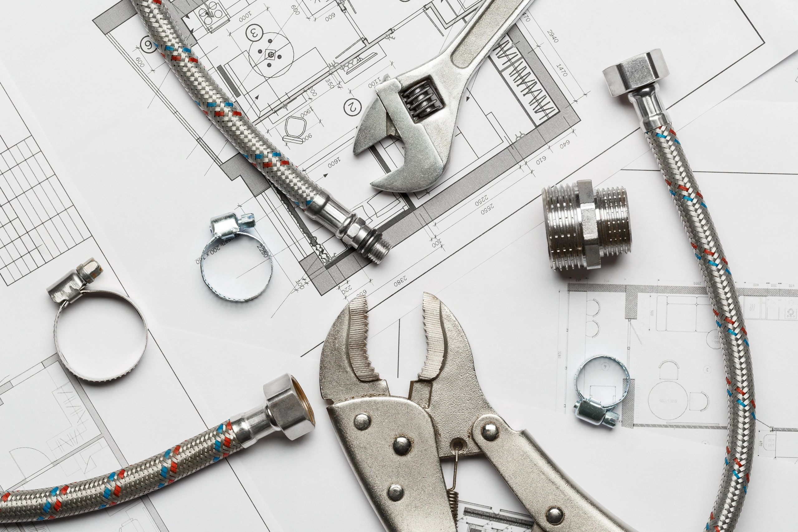 modern plumbing tools